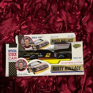 Rusty Wallace Die-Cast Car Model - Black and Yellow